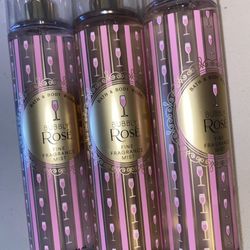 3 BATH & BODY WORKS BUBBLY ROSE FINE FRAGRANCE MIST BODY SPRAY 8 oz NEW