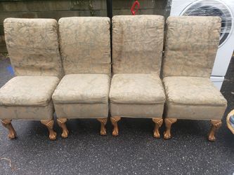 4 chairs need some cleaning