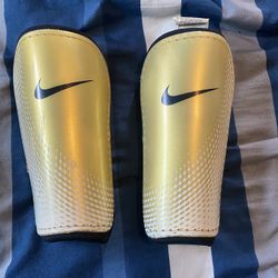 Gold Shin Guards