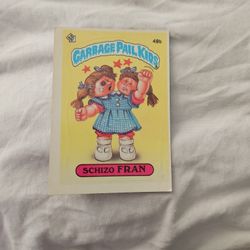 Garbage Pail Kides Card Schizo Fran 49b