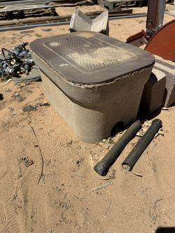 Concrete Meter Box 2 One With A Lid One Without