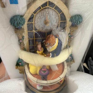 The Bradford Exchange Disney Beauty and The Beast Happily Ever After Illuminated Hand-Sculpted Wall