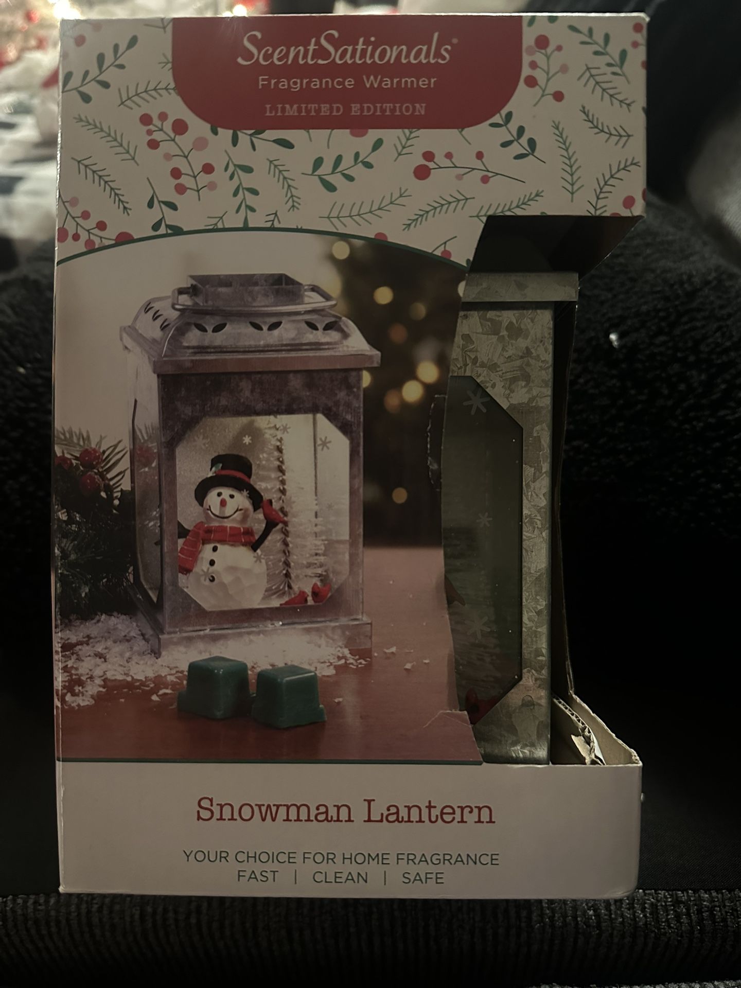 Fragrance Warmer Snowman Lantern 