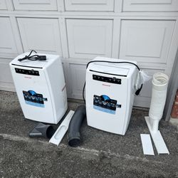 Honeywell 2 ACs Air Conditioner w Hose and Remote 