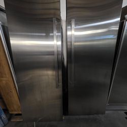 66" JENN AIR REFRIGERATOR AND FREEZER COLUMN STAINLESS STEEL 