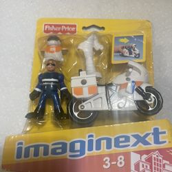 Fisher Price imaginext Figure Motorcycle.