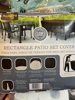 Patio Rectangle Set Cover