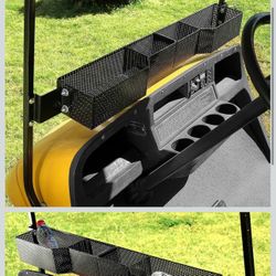 10LOL Golf Cart Front Inner Basket for EZGO TXT & RXV, Dash Storage/Tray Organizer Rack