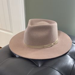 Lack Of Color Fedora Hat Large Beige