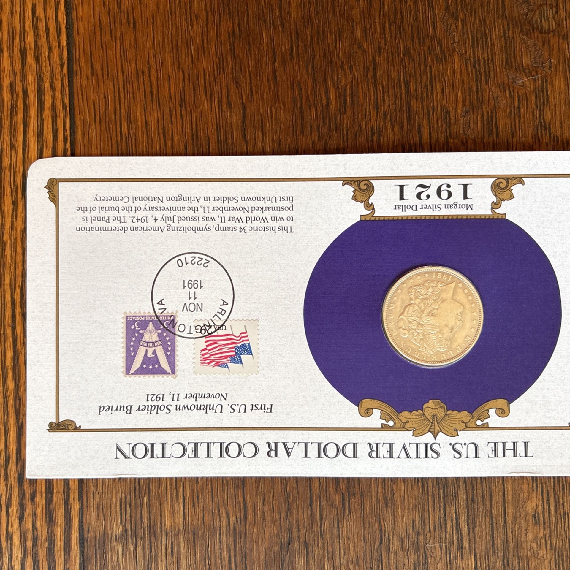 Genuine 1921 Morgan U. S. Silver Dollar