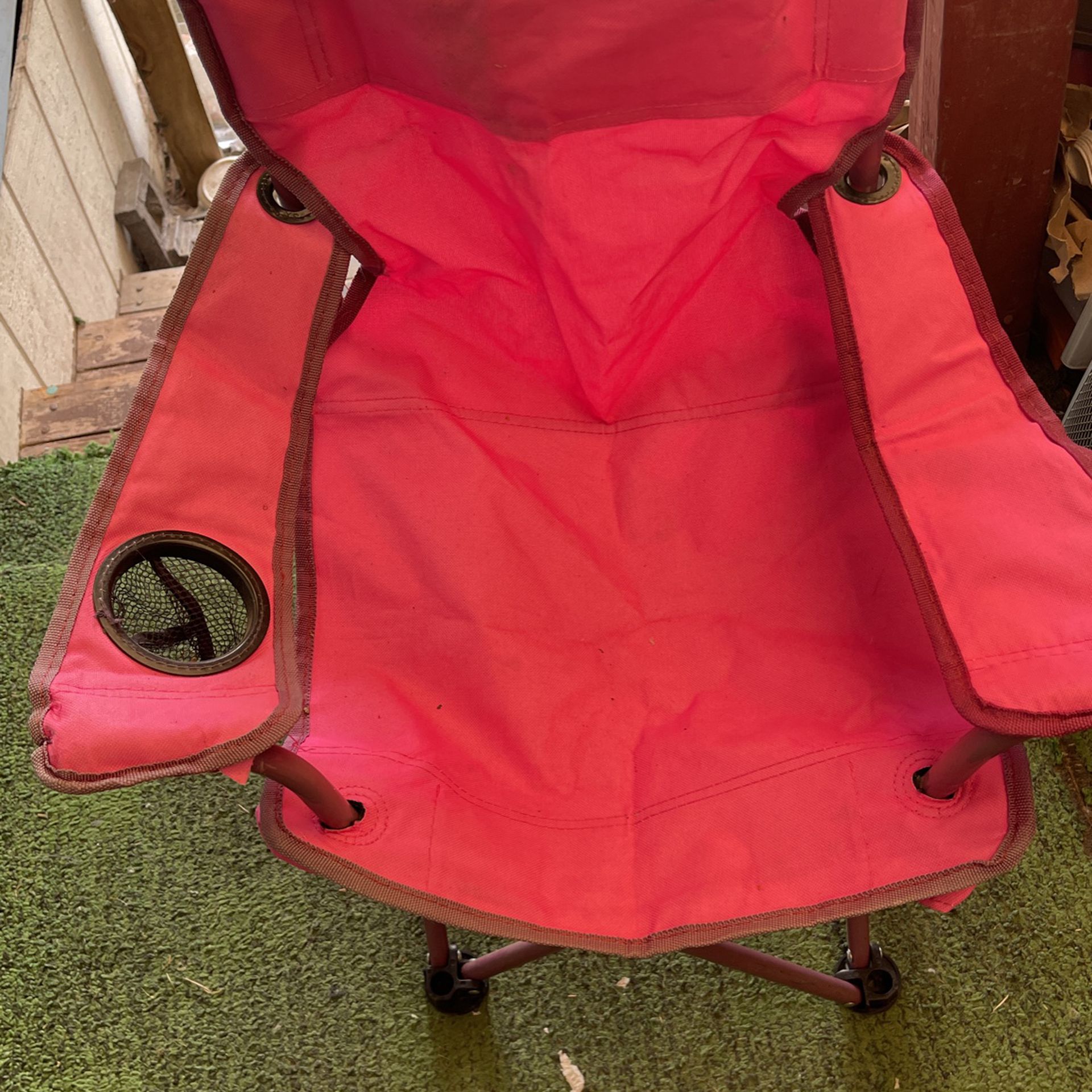 Pink Kids Folding Chair Perfect For Carry To The Park Beach And Parades 