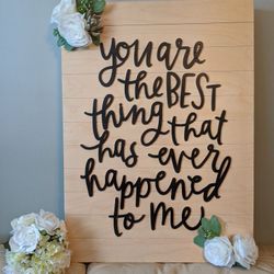 Wooden Wedding Sign