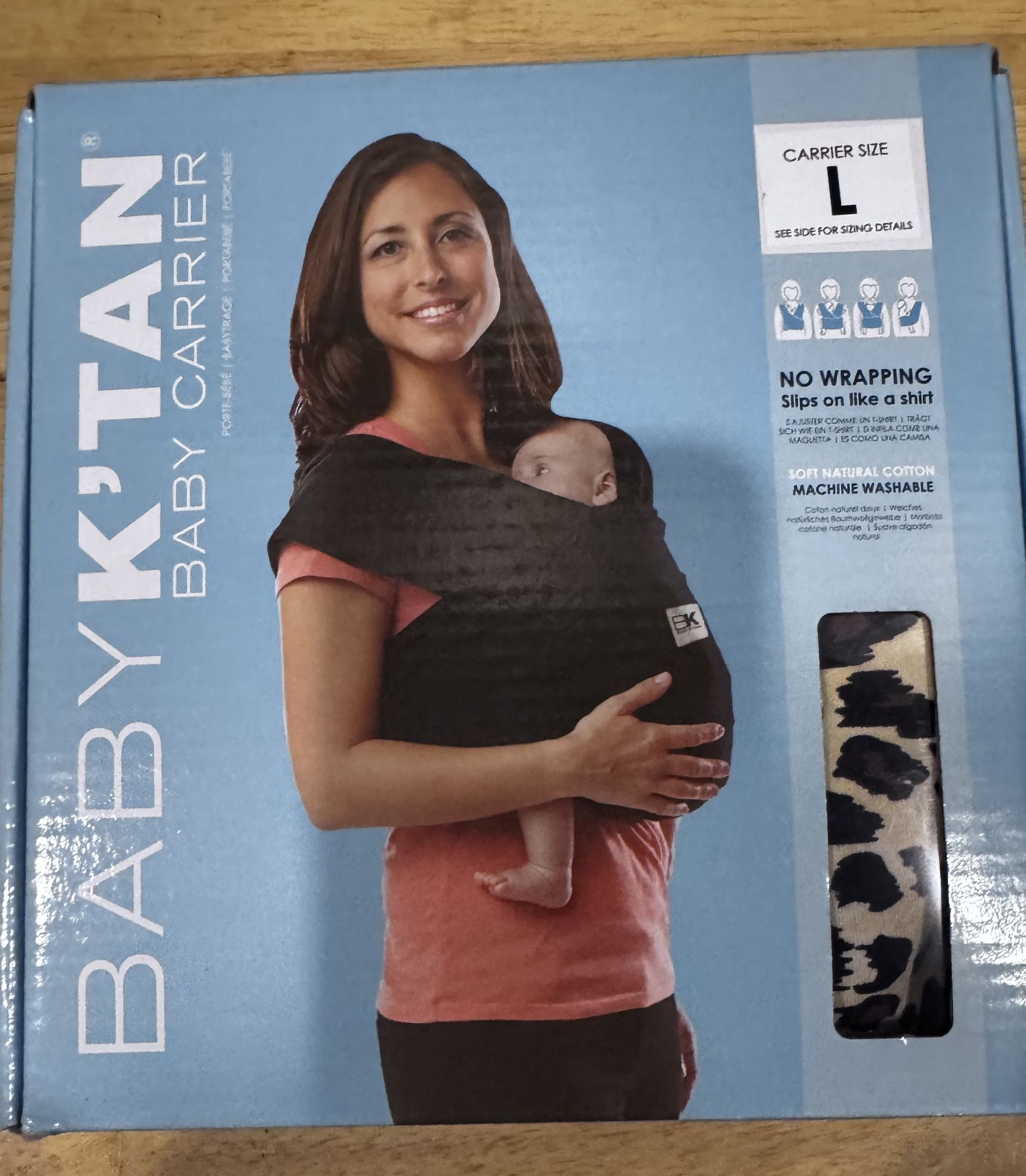 BabyK'tanBaby Carrier:Pre-Wrap/Slip-On,NoRings/Buckles,5-1BabySling, HandsFreeInfantWrap(Newbrn-35lbs)