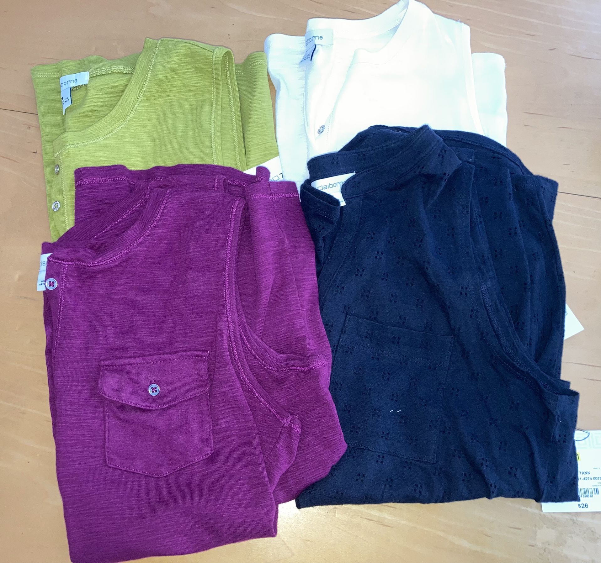 Ladies Liz Claiborne Sleeveless Tops