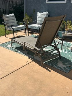 Ripped chaise lounge chair