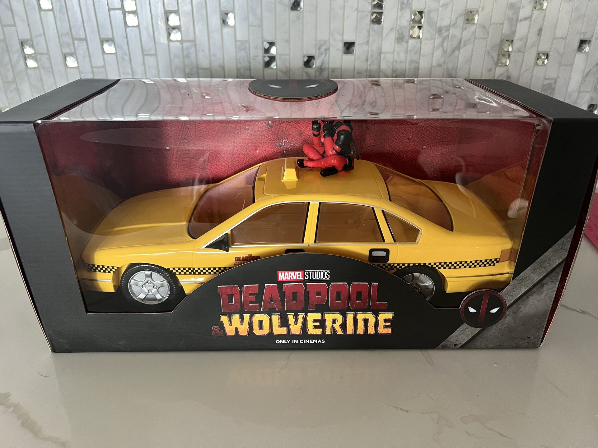 Deadpool Wolverine Taxi Popcorn Holder