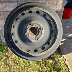 Steel wheel.