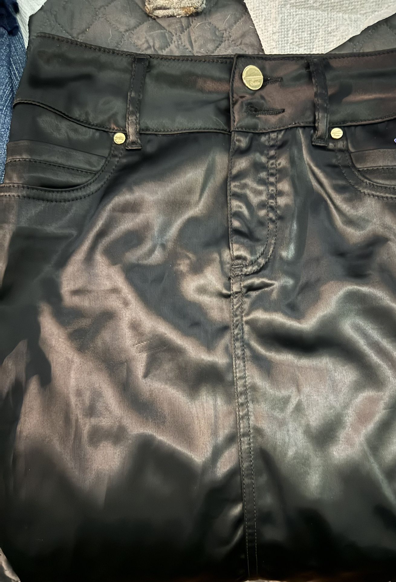 Sexy satin pencil skirt fitted size 26