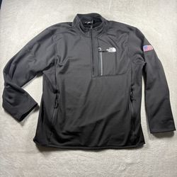 The North Face Skyline 1/2 Zip Fleece Men’s XL Black Pullover #3260