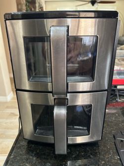 Gourmia 11 Quart Dual Basket Air Fryer w/ Smart Finish & 4-Layer Cooking Like New