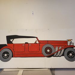 Rare BENNYS WALL PAINTING, FROM CLOSED BENNYS STORES