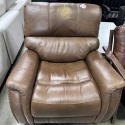 Brown Leather Rocking Chair Sofa :$80
