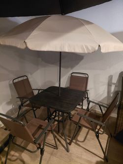 Nice Outdoor Patio Table and Umbrella