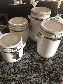 White Canisters