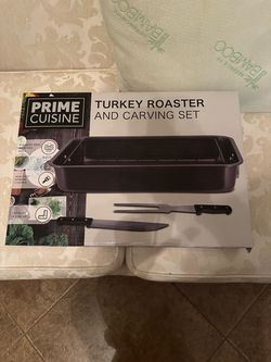 Prime Cuisine Turkey Roaster and Carving Set
