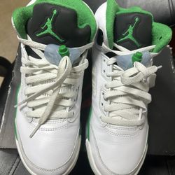Jordan 5 Lucky Green Size 5.5y