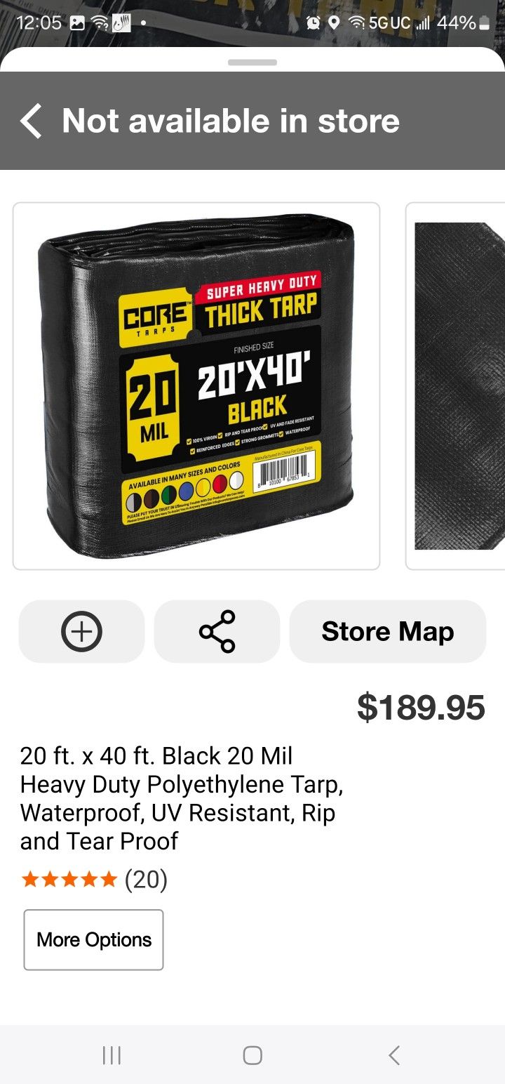 tarp 20ft ×40ft