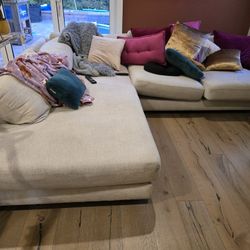 West ELM  CUSTOMIZED SOFA CHAISE