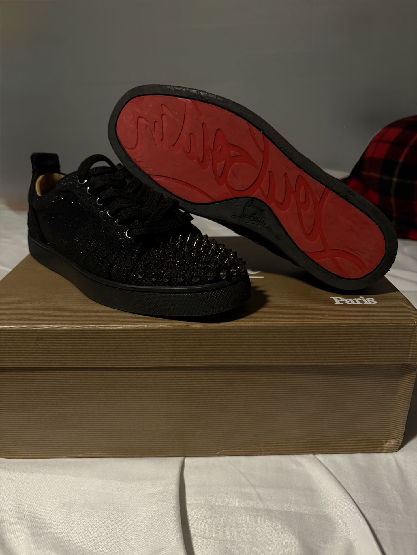 Christian Louboutin Louis Junior Spikes sneakers, Size 37 In Women