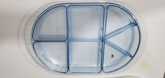 Tupperware Acrylic Blue Serving Plate