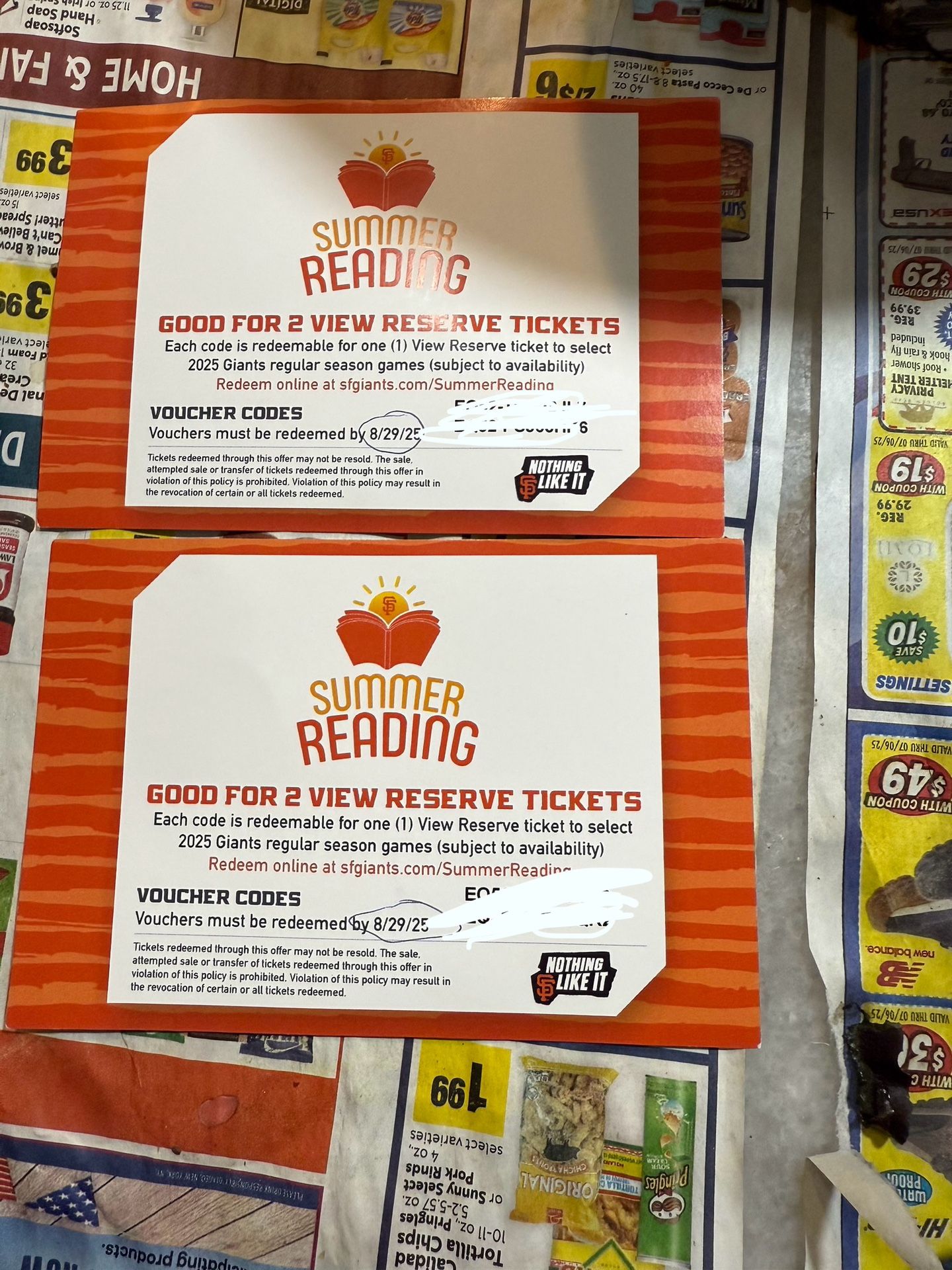 Giant Regular Season Tickets 2 Available