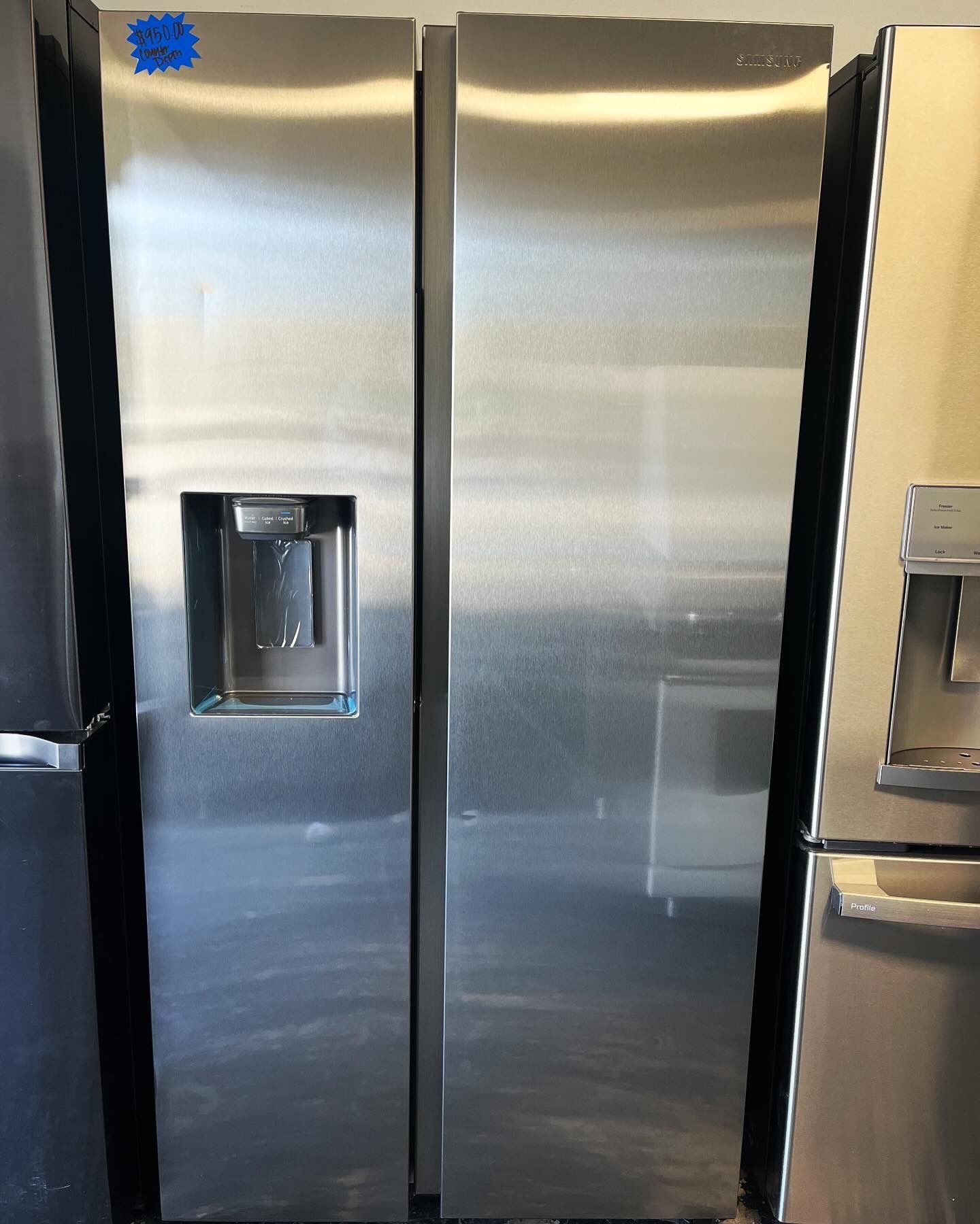 ‼️‼️ Samsung Side By Side Refrigerator Counter Depth Stainless Steel ‼️‼️‼️