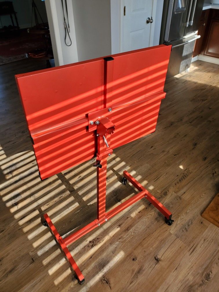 Red Metal Art Drafting Table