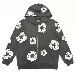 Denim Tear Rhinestone Hoodie (SALE)