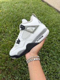Jordan 4 GS “White Cement” Size 5Y/6.5W