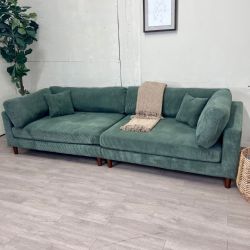 Fast Delivery Available — Like New "Assel" 116'' Corduroy Sofa