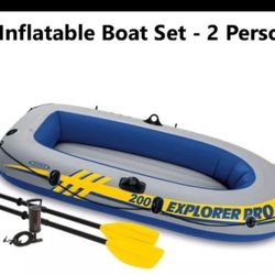 Floatable’s 2 Man Boat And  River Run With Ice Chest