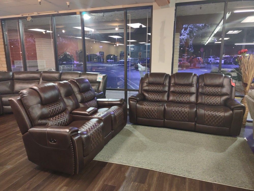 REAL GENUINE LEATHER AUTOMATIC SOFA SET