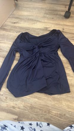 Dark blue babydoll top (size medium)