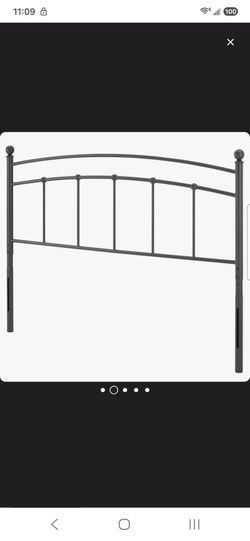 Queen size metal headboard and frame