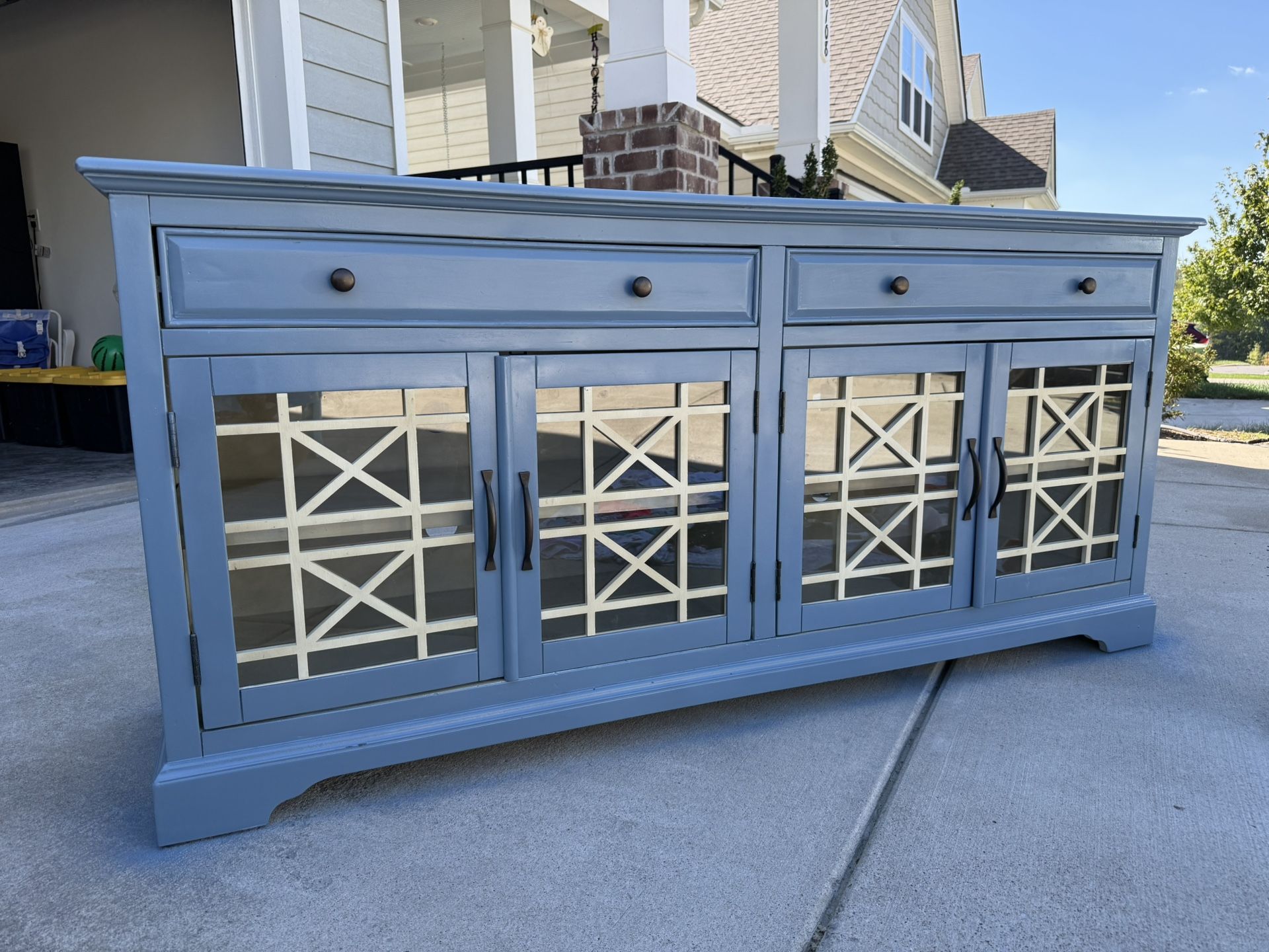 Console table / entertainment center. 