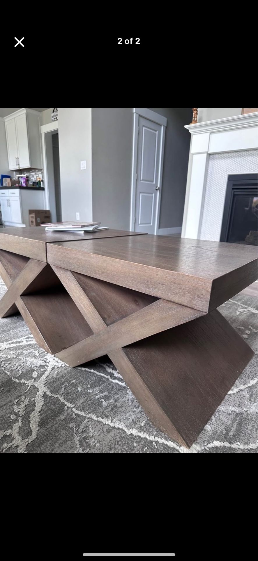 2 individual side tables $150 or 1 coffee Table $280
