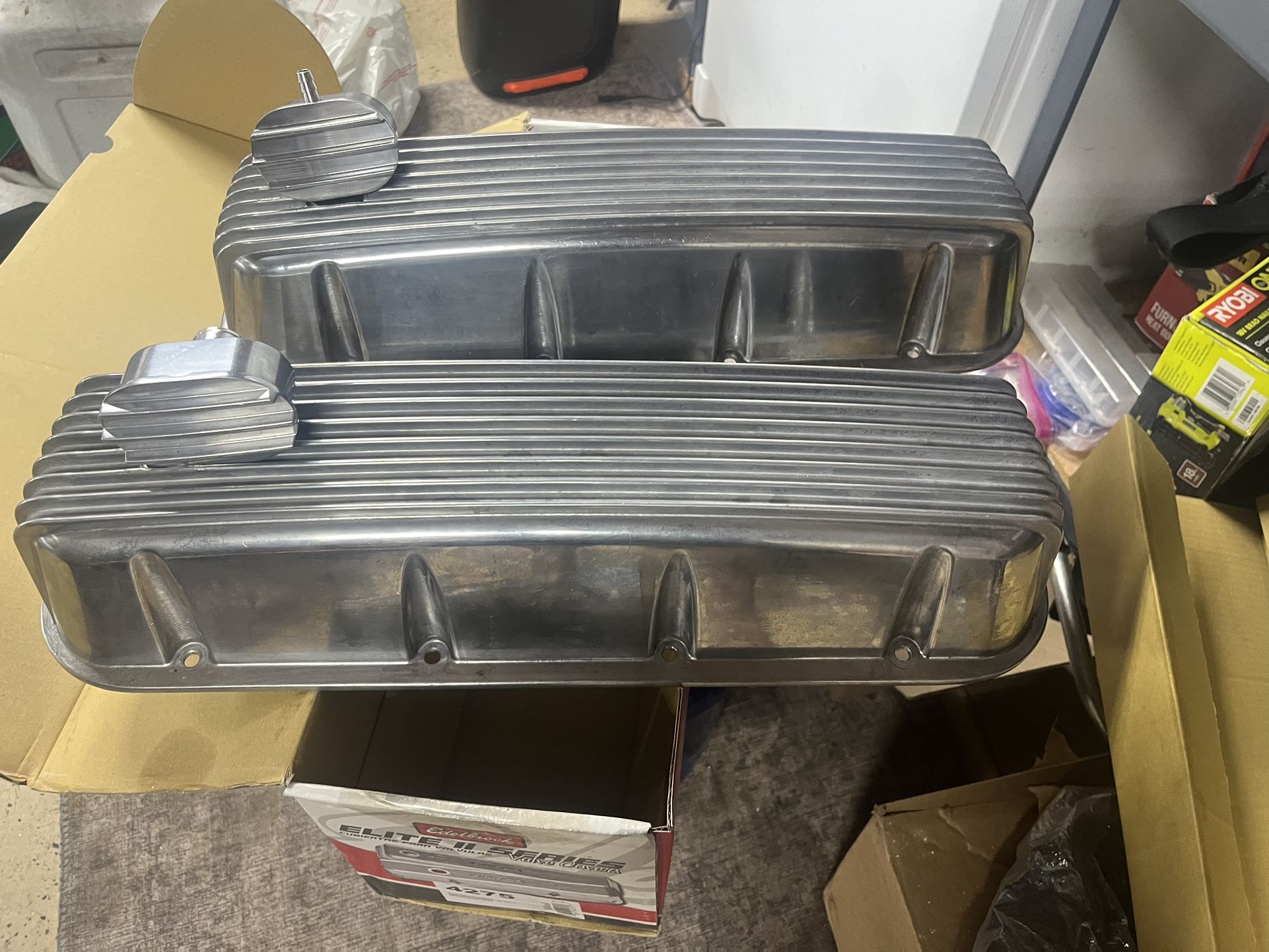 Big Block Chevy Fin Valve Covers