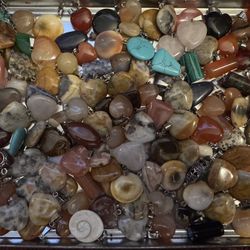 Lot of Stone Crystal Pendants – Mixed Variety
