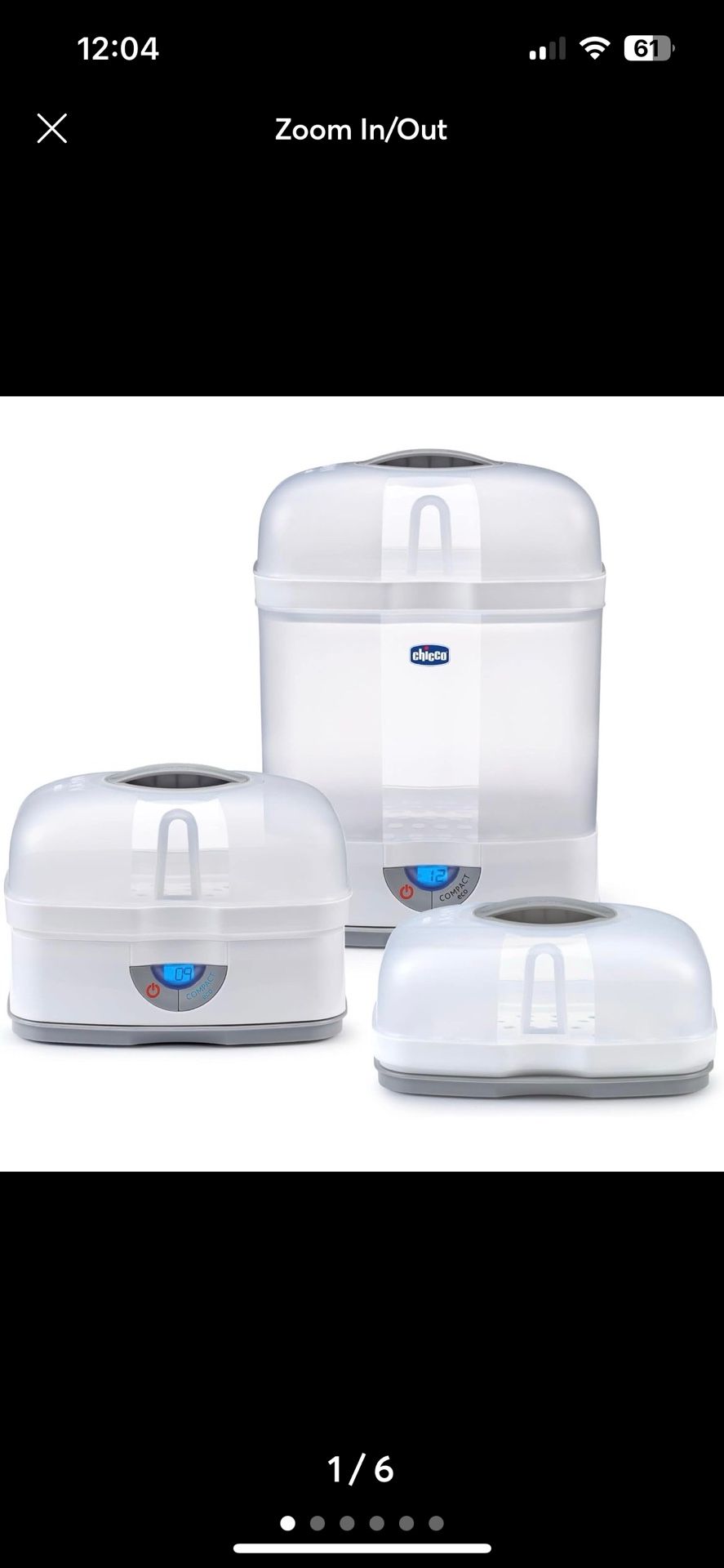 Chicco Bottle Sterilizer Steamer