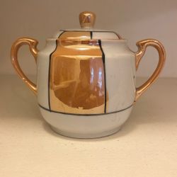 Made In Japan Vintage Lusterware Sugar Bowl